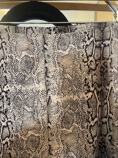 Joseph Ribkoff Beige/Black Snake Print Trousers