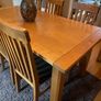 Solid Birch Wood Dining Table & 6 Chairs Image 5