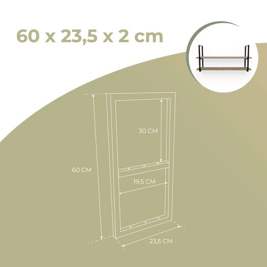 STRATA Industrial Steel Shelf Brackets (Pair) | Modern Minimalist Wall Storage