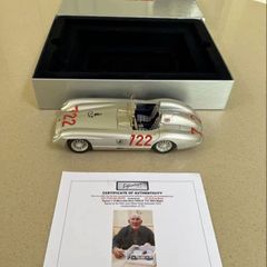 Mercedes 300 SLR 1/18 signed by Stirling Moss COA