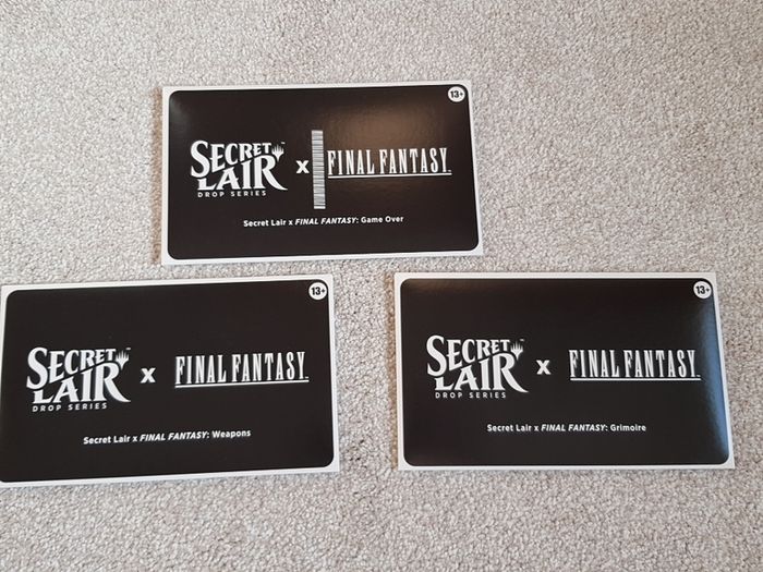 Magic The Gathering Final Fantasy secret lairs