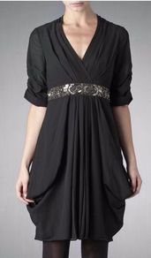 Ted Baker Canario Black Sequin Detail Dress