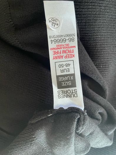 Ladies black crewneck sweater plus size - New