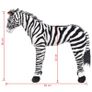 Standing Plush Toy Zebra Black and White XXL Image 4