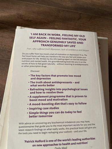 Patrick Holford The feel good Factor book