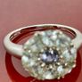 Sterling silver ring with Tanzanite & Aquamarine Image 6