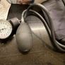 Timesco professional aneroid sphygmomanometer set with a dial gauge, inflation bulb, and black nylon cuff  blood pressure Image 2