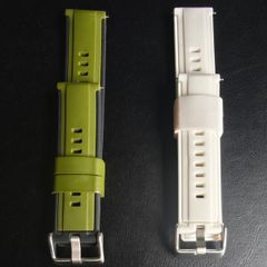 2 rubber watch straps