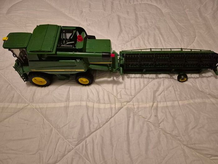 Large John Deere combine harvester