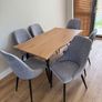 Extendable dining table with chairs on sale Image 4