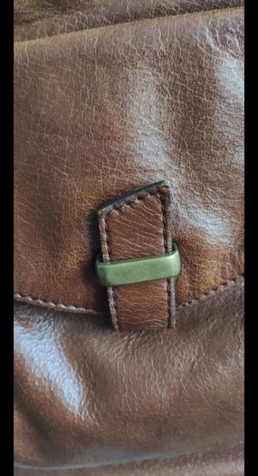 M&S Collection Genuine Leather Crossbody  Dark Tan