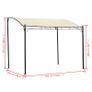 Gazebo Fabric Cream White Image 5