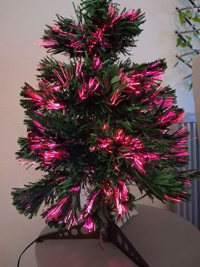 Small fibre optic Christmas tree