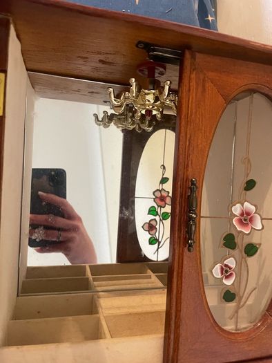 Vintage tabletop jewellery armoire dat s 70s-90s
