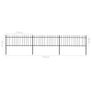Garden Fence with Spear Top Steel 5.1x0.6 m Black Image 5
