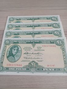 Lavery One Pound Notes