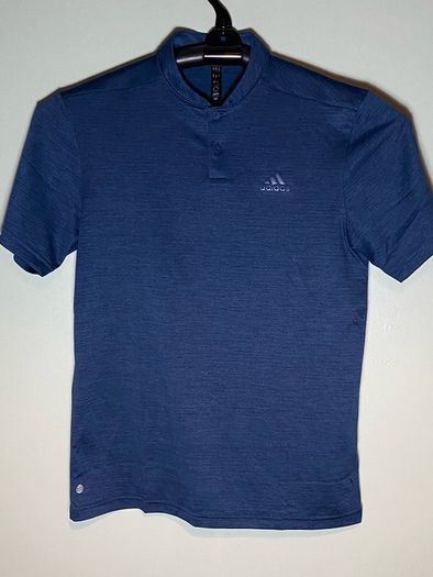 Adidas Mens Navy Polo Neck Short Sleeve T-Shirt Size S