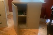 Double door filing cabinet