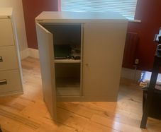Double door filing cabinet