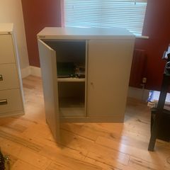 Double door filing cabinet