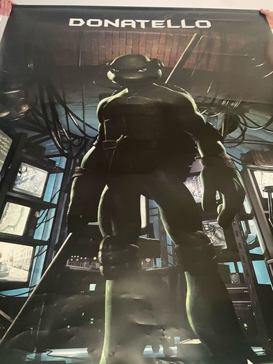 Giant TMNT Donatello 2007 Rare Cinema Display Vinyl Poster 2.4x1.5m