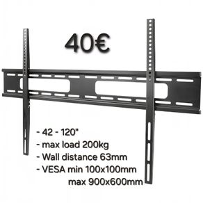 Tv Wall Mount Bracket Flat Fixed  42-120"