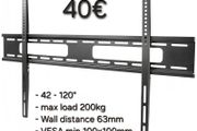 Tv Wall Mount Bracket Flat Fixed  42-120"
