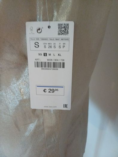 Bnwt Size S Zara Top