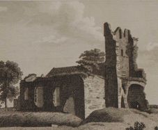 1797 Antique Print South West View Ardee Church