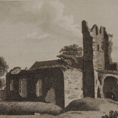 1797 Antique Print South West View Ardee Church