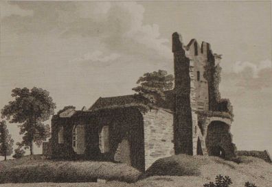 1797 Antique Print South West View Ardee Church