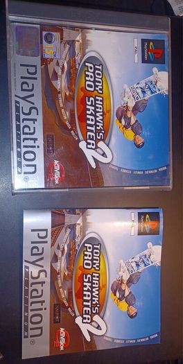 PS1 Tony Hawks Pro skater 2 cd case and manual