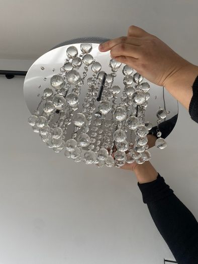 Crystal Flush Ceiling Chandelier