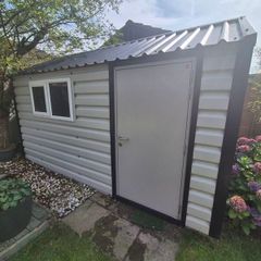 Steel shed 13.5ft x 8ft