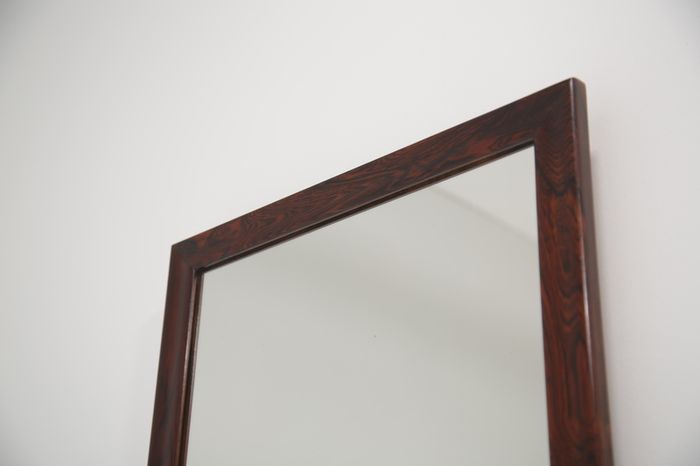 Vintage Danish Rosewood Mirror, 1960s