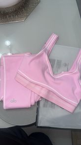 women's pink Alo set