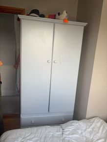 Solid pine wardrobe