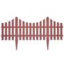17 pcs Lawn Dividers 10 m Brown Image 3