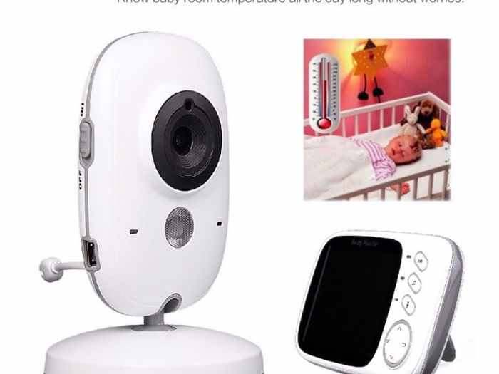 Wireless Video Color Baby Monitor with 3.2Inches LCD 2 Way Audio Talk Night Vision Surveillance Security Camera Babysitter