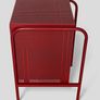 Nikkeby Ikea Red Metal Bedside Locker Image 6