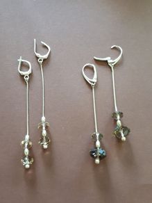 Solid silver earrings