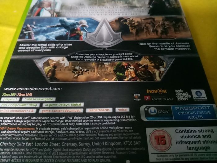 Assassins Creed Revelation Xbox 360 Games Original