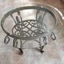 small glass top table like new. Image 6