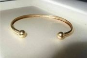 Hallmarked 9ct Gold Unisex Bangle
