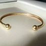 Hallmarked 9ct Gold Unisex Bangle Image 3