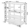 BRAND NEW Multifunctional rack kitchen 90x40x95cm storage Image 5