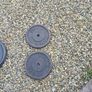 2 sets of squat stands with 80kg weights and dumbells Image 2