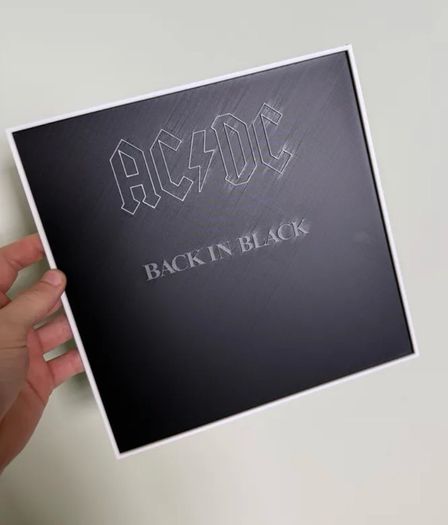 AC/DC 3D printed album cover