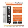 Pizza Oven Electric, 18" Double-Deck Commercial Countertop Pizza Oven, 842F Max Temp, Indoor Pizza Maker with Thermometer Image 5