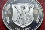 Germany Silver Proof Medal - 850 Years Munich 1158-2008 Munchner Munzschmiede